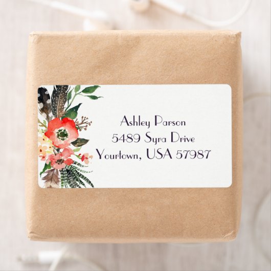 Florale Rücksendeadresse (Insitu)