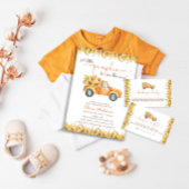 Florale rustikale Pumpkins Fall Baby Dusche Einlad Einladung