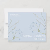 Florale Save-the-Date-Karten (Vorderseite)