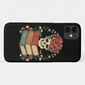 Florale Schädel auf deinen Büchern Case-Mate iPhone Hülle (Rückseite (Horizontal))