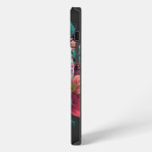 Florale Schädel Botanik und Knochen iPhone Hülle (Linke Seite)