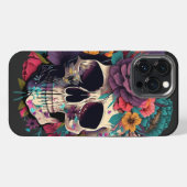 Florale Schädel Botanik und Knochen iPhone Hülle (Rückseite (Horizontal))