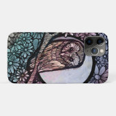 Florale Schleiereule Case-Mate iPhone Hülle (Rückseite (Horizontal))