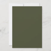 Florale Schlichtheit 1 Moderne grüne Flucht Ankündigung (Rückseite)