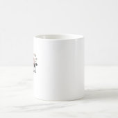 Florale Schwester-Typografie Botanisches Geschenk- Kaffeetasse (Mittel)