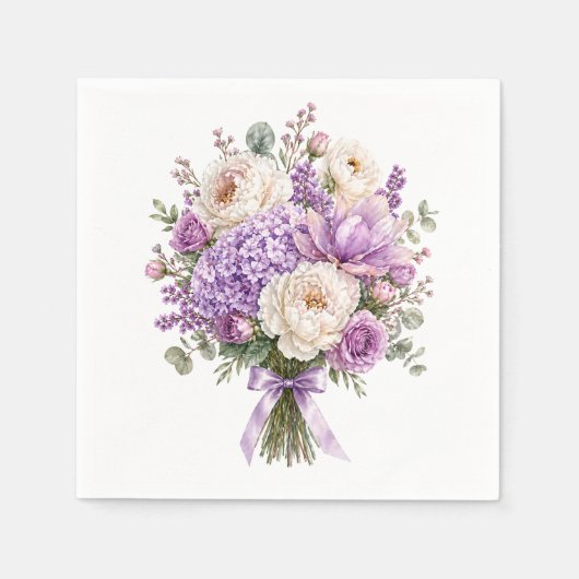 Florale Servietten aus Papier (Vorderseite)