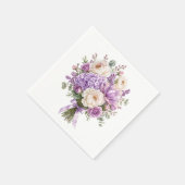 Florale Servietten aus Papier (Ecke)
