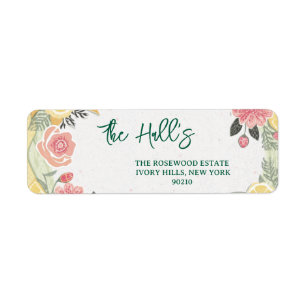 Florale Sommerhochzeit mit Zitronen-Motiv 