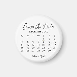 florale speichern Sie das Datum Magnet