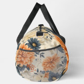 Florale Sporttasche mit Orange Duffle Bag (Rechts)