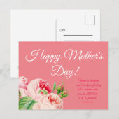 Florale Sprichwörter 31 Muttertag Postkarte (Vorne/Hinten)