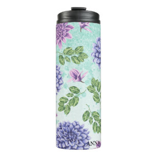 *~* Florale Sukkulente Glitter Girly Thermosbecher
