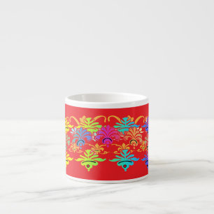 Florale Symbole Rot Espressotasse