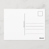 Florale Tangle Zeichnung -  Postkarte (Rückseite)