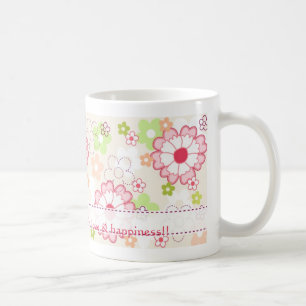 Florale Tasse, farbige Blume Kaffeetasse