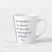 Florale Tasse mit Gebet (Rechts)