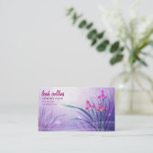 florale Telefonkarte Telefonnummerkarte (Stehend Vorderseite)