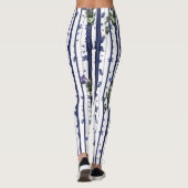 Florale und Streifen Leggings (Rückseite)