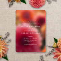 Florale Unschärfe Moderne Elegante Sommer Herbst H