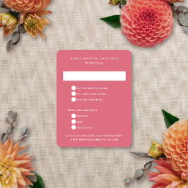 Florale Unschärfe Moderne Elegante Sommer-Herbst-H RSVP Karte