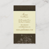 Florale Visitenkarte (Rückseite)