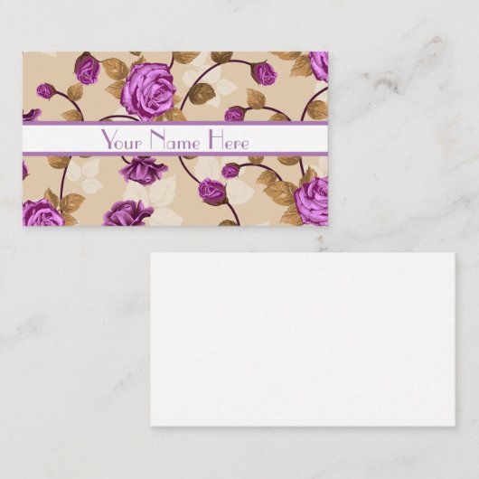 Florale Visitenkarten Visitenkarte (Vorne/Hinten)