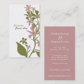 Florale Visitenkarten Visitenkarte (Vorne/Hinten)