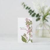 Florale Visitenkarten Visitenkarte (Stehend Vorderseite)