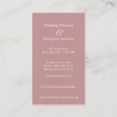 Florale Visitenkarten Visitenkarte (Rückseite)