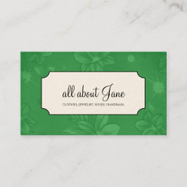 Florale Visitenkarten Visitenkarte