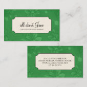 Florale Visitenkarten Visitenkarte (Vorne/Hinten)