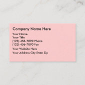 Florale Visitenkarten Visitenkarte (Rückseite)