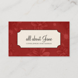 Florale Visitenkarten Visitenkarte