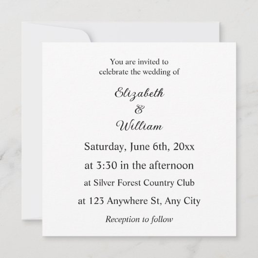 Florale Wasserfarbe in sanften Pastellfarben Einladung (Rückseite)