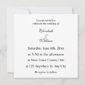 Florale Wasserfarbe in sanften Pastellfarben Einladung (Rückseite)