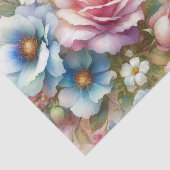 Florale Wasserfarbe in sanften Pastellfarben Seidenpapier (Ausschnitt)