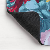 Florale Watercolor Monogram Delight Mousepad (Ecke)