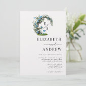 Floraler Bogen | Baumhochzeit Einladung (Stehend Vorderseite)