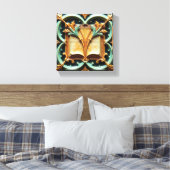 Floraler Codex Leinwanddruck (Insitu (Schlafzimmer))