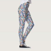 floraler Drache Leggings (Rechts)