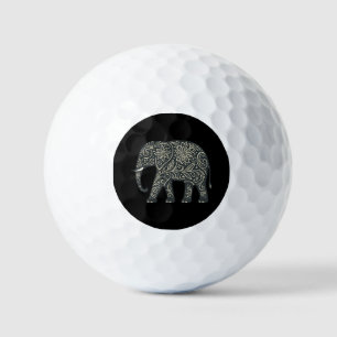 Floraler Elefant – Ornamental & Kraftvoll Golfball