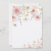 Floraler erster Geburtstag Einladung (Rückseite)