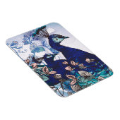 Floraler Hintergrund mit Friedenstruppen Magnet (Rechte Seite)