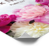 Floraler Psalm 23:1 Der Herr ist mein Hirte Poster (Ecke)