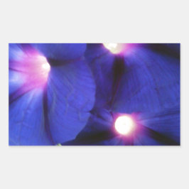 Floraler rechteckiger Aufkleber