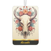 Floraler Schädelluftercharakter Autolufterfrischer (Rückseite)