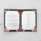Floraler Trauerfeier-Gottesdienst Gedenkprogramm Programm (Innenseite)