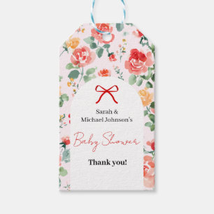 Floraler Traum-Baby-Shower Geschenkanhänger