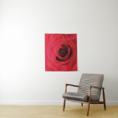 Florales abstraktes Design, rote Rose Wandteppich (Beispiel)