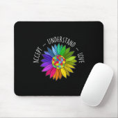 Florales Autismus-Bewusstsein Gänseblümchen-Blume Mousepad (Mit Mouse)